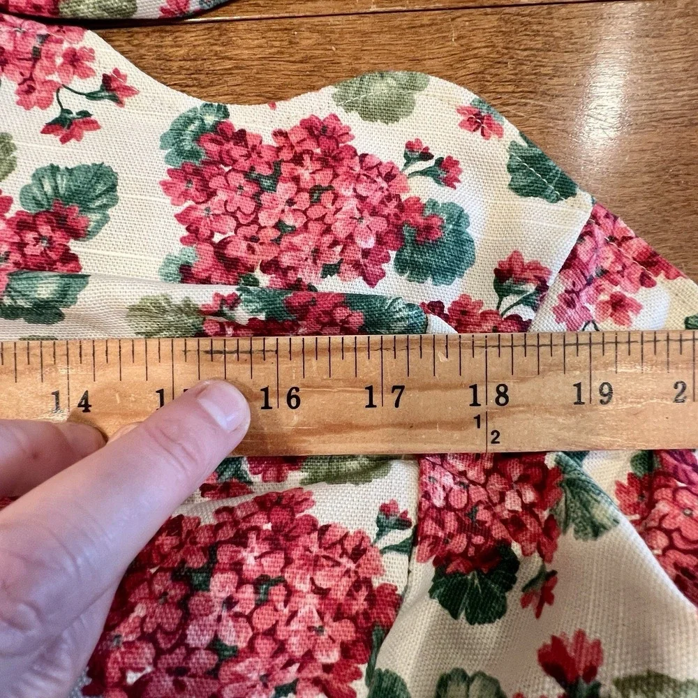 Longaberger Window Box Planter Geranium Over-the-Edge Liner & Napkin Set of 4